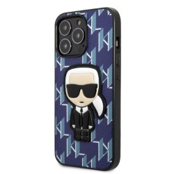 Karl Lagerfeld nakładka do iPhone 13 Pro Max KLHCP13XPMNIKBL niebieska hard case Monogram Iconic Karl