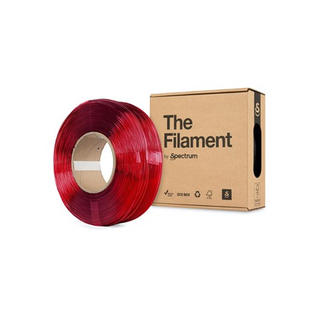 Spectrum The Filament Filament ReFill PETG 1000g, transparent red