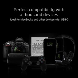 USB-C (3.0) hub 7-port, AK-61, szary, Green Cell, 3xUSB 3.0, HDMI 4K (30Hz), Ethernet 1Gbps, USB-C