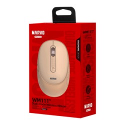 Marvo WM111 PK Mysz bezprzewodowa, różowa, 1600DPI, EOL
