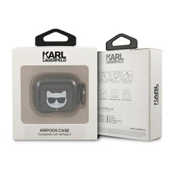 Karl Lagerfeld etui do Airpods 3 KLA3UCHGK czarne Glitter Choupette