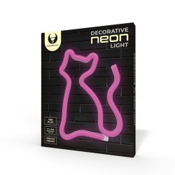 Neon LED KOT różowy Bat + USB FLNEO4 Forever Light