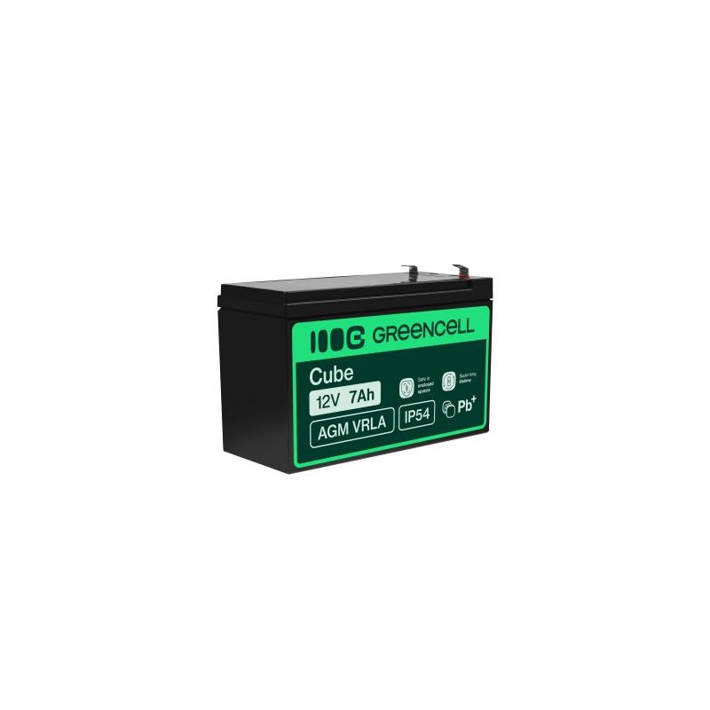 Green Cell VRLA AGM 12V, 2.1A, 7Ah