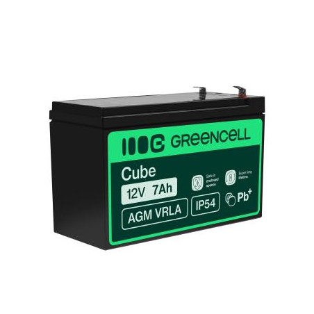 Green Cell VRLA AGM 12V, 2.1A, 7Ah