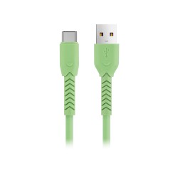 Maxlife kabel MXUC-04 USB - USB-C 1,0 m 3A zielony