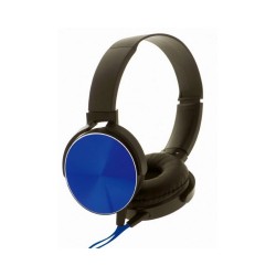 Rebeltec słuchawki przewodowe Montana nauszne stereo z mikrofonem niebieskie