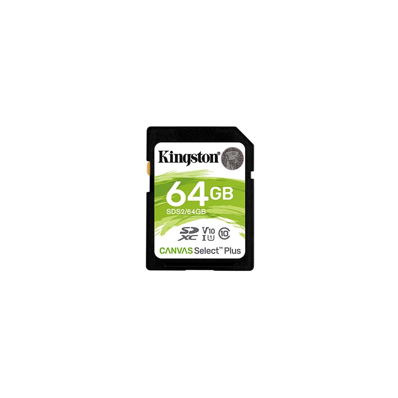 Kingston karta Canvas Select Plus, 64GB, SDXC, SDC2/64GB, UHS-I U3 (Class 10), A1