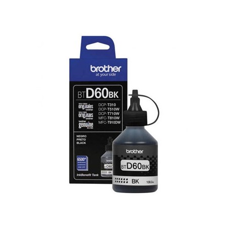 Brother oryginalny ink / tusz BTD60BK, black, 6500s, 108ml