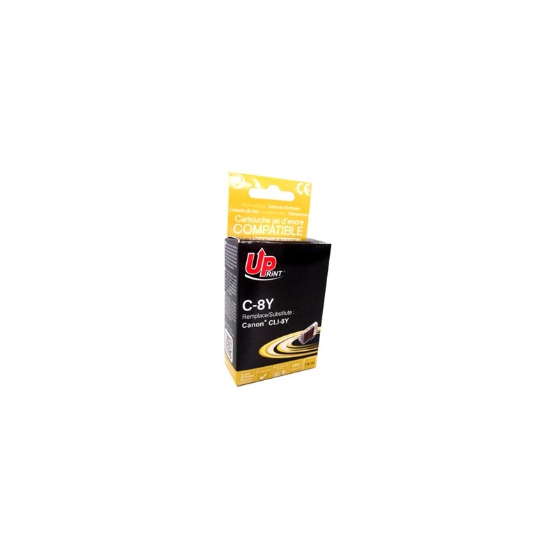 UPrint kompatybilny ink / tusz z CLI8Y, C-8Y, yellow, 14ml, z chipem