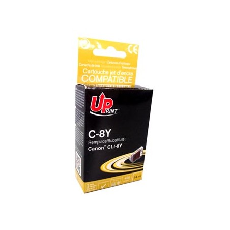 UPrint kompatybilny ink / tusz z CLI8Y, C-8Y, yellow, 14ml, z chipem