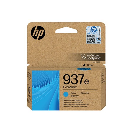 HP oryginalny ink EvoMore 4S6W6NE, HP 937e, cyan, 1650s