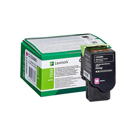 Lexmark oryginalny toner C2320M0, magenta, 1000s, return