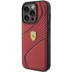 Ferrari nakładka do iPhone 15 Pro 6,1&quot FEHCP15LPTWR czerwona HC PU Twist