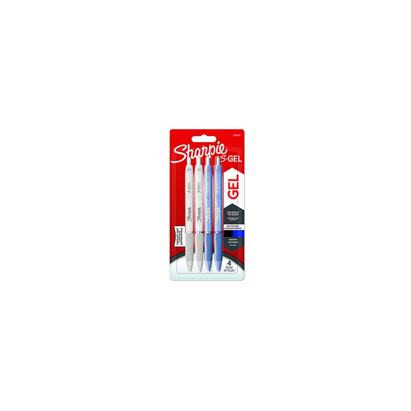 Sharpie, Długopis żelowy S-Gel Fashion, mix kolorów, 4szt, 0.7mm, EOL