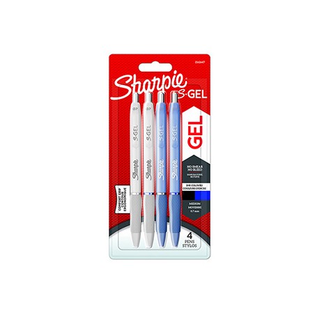 Sharpie, Długopis żelowy S-Gel Fashion, mix kolorów, 4szt, 0.7mm, EOL