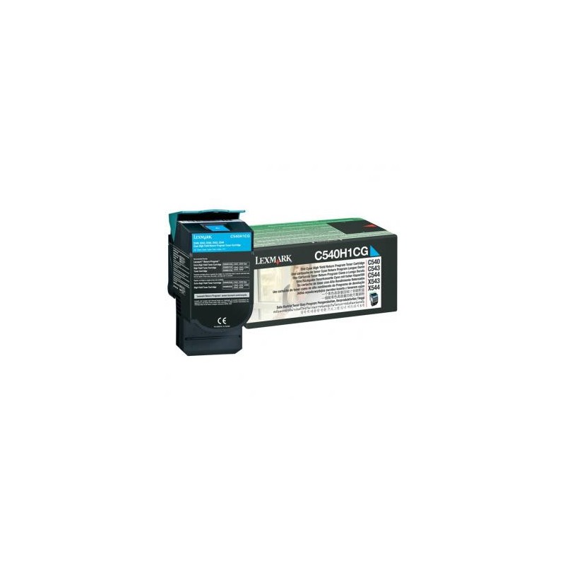 Lexmark oryginalny toner C540H1CG, cyan, 2000s, high capacity, return