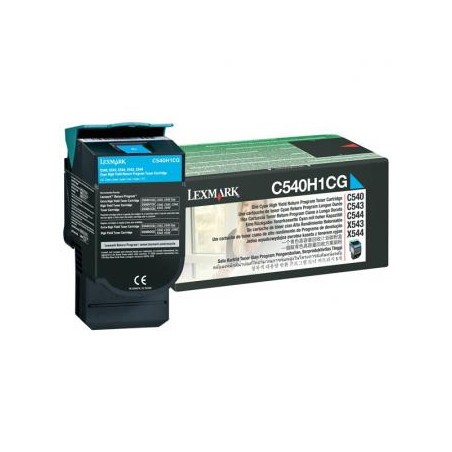 Lexmark oryginalny toner C540H1CG, cyan, 2000s, high capacity, return