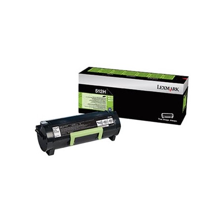 Lexmark oryginalny toner 51F2H0E, black, 5000s, high capacity, return