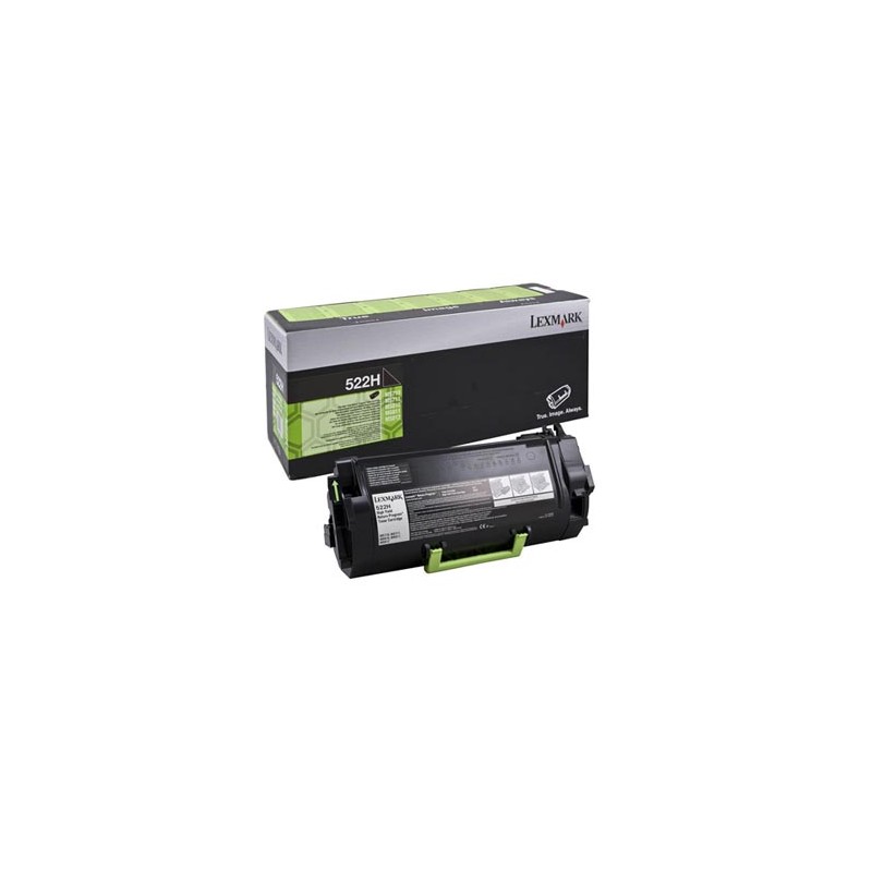 Lexmark oryginalny toner 52D2H00, 522H, black, 25000s, return