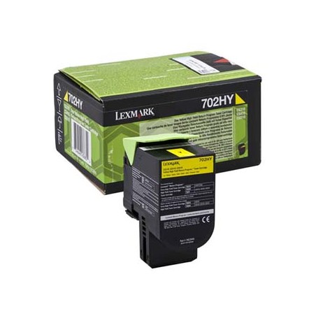 Lexmark oryginalny toner 70C2HY0, yellow, 3000s, high capacity, return