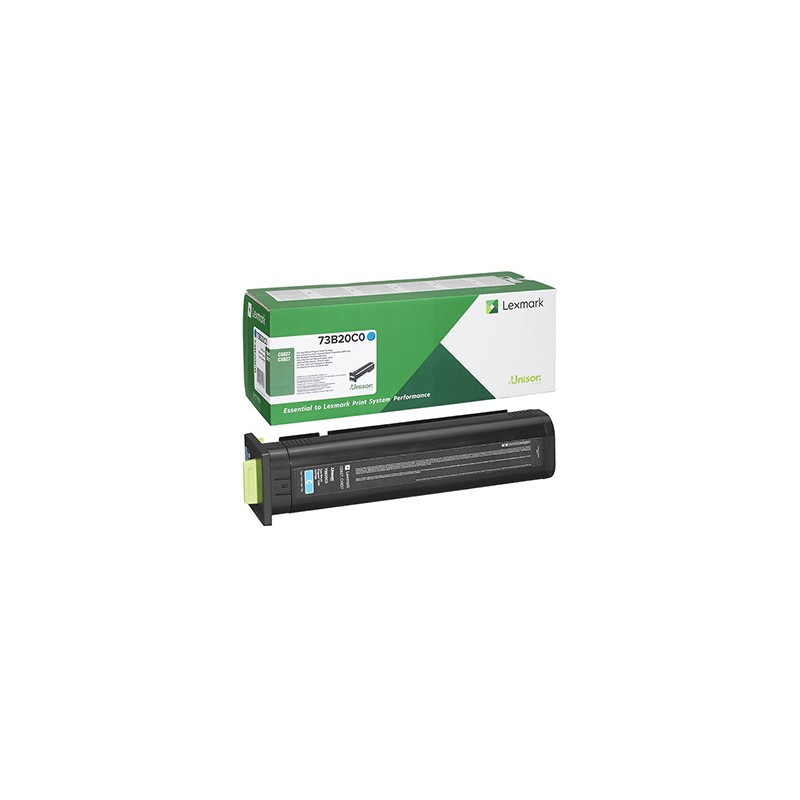 Lexmark oryginalny toner 73B20C0, cyan, 15000s, return