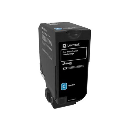 Lexmark oryginalny toner 74C20C0, 74C20C0, cyan, 3000s, return