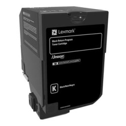 Lexmark oryginalny toner 74C20K0, black, 3000s, return