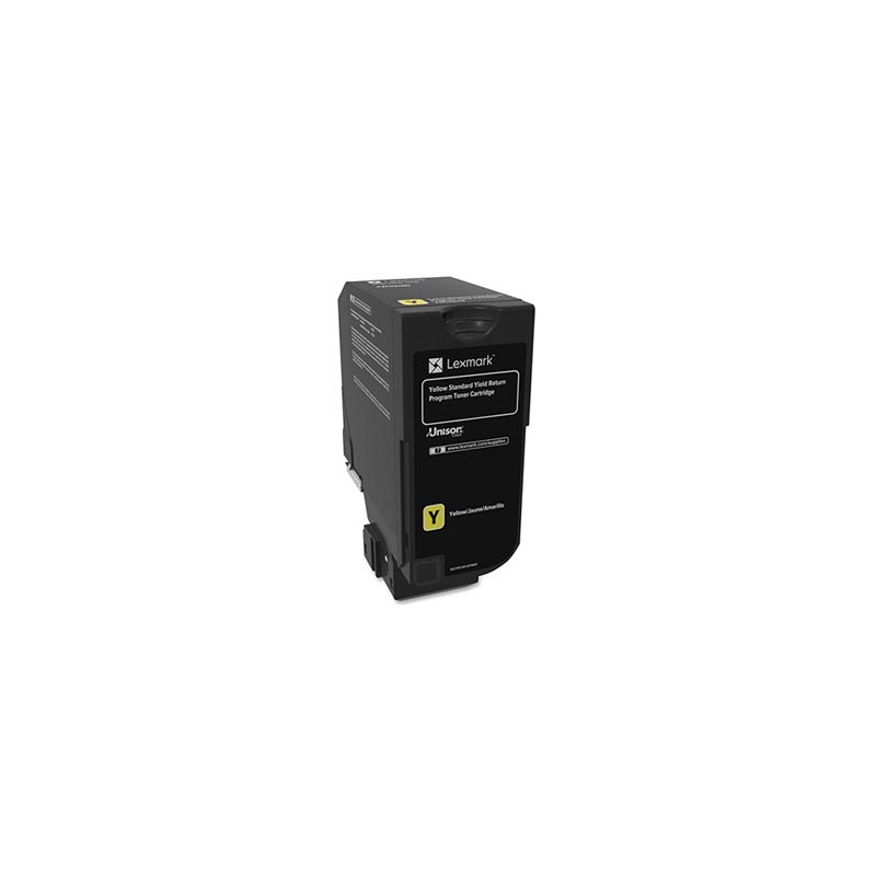 Lexmark oryginalny toner 74C20Y0, yellow, 3000s, return