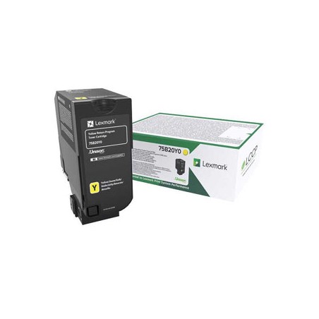 Lexmark oryginalny toner 75B20Y0, yellow, 10000s, return