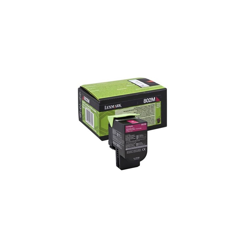 Lexmark oryginalny toner 80C20M0, magenta, 1000s, return