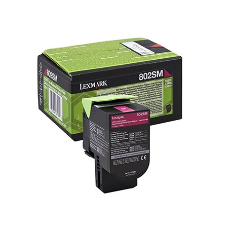 Lexmark oryginalny toner 80C2SME, magenta, 2000s