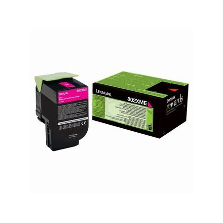 Lexmark oryginalny toner 80C2XME, magenta, 4000s