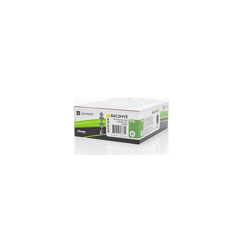 Lexmark oryginalny toner 84C2HYE, yellow, 16000s, high capacity, return