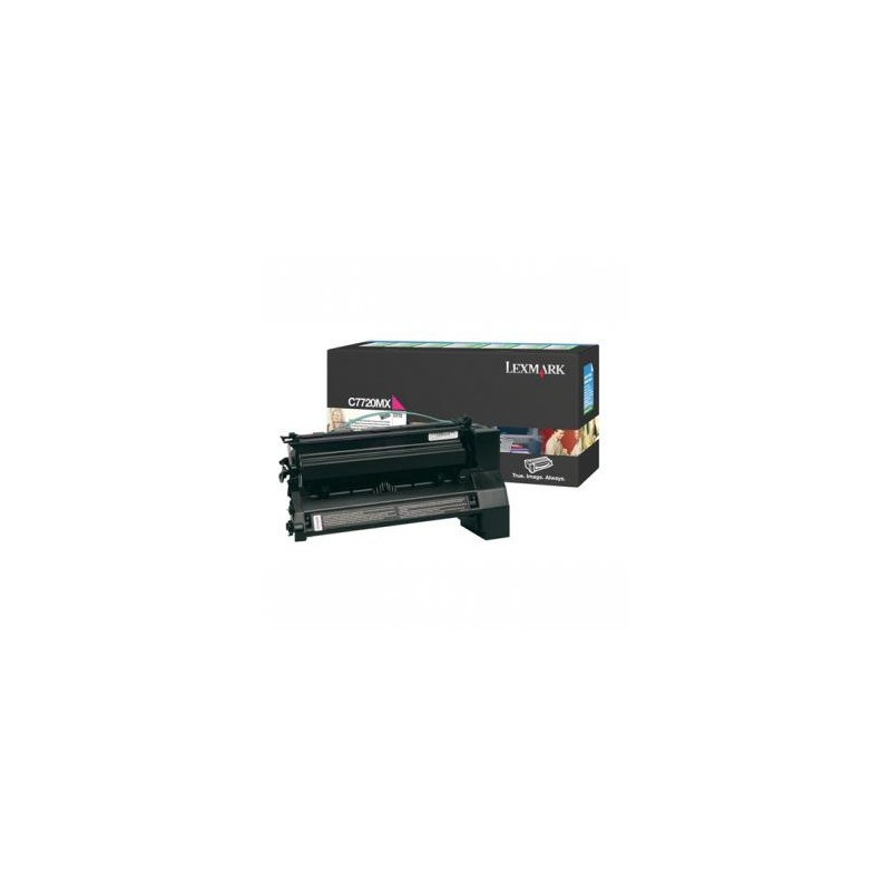 Lexmark oryginalny toner C7720MX, magenta, 15000s, return