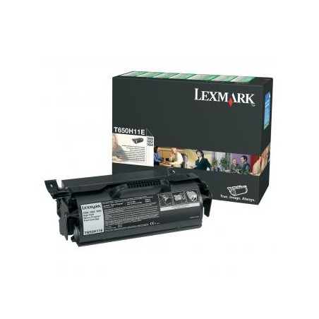 Lexmark oryginalny toner T650H11E, black, 25000s, high capacity, return