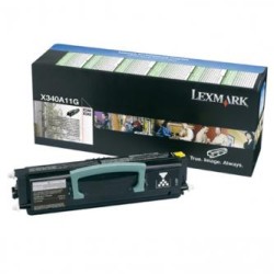 Lexmark oryginalny toner X340A11G, black, 2500s, return