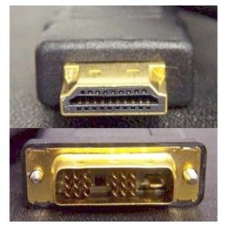 Video Kabel DVI (18+1) M - HDMI M, 5m, czarny, EOL