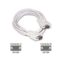 Video Kabel VGA (D-Sub) (M) - VGA (D-Sub) (M), 3m, szary, EOL