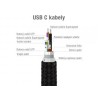 Avacom USB kabel (3.0), USB A M - USB C (M), 1m, czarny, blister, DCUS-TPC-100K