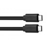 Avacom USB kabel (3.1), USB C (M) - USB C (M), 1m, czarny, blister, max. 5Gbps