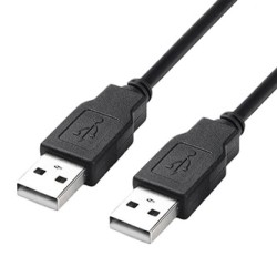 USB kabel (2.0), USB A M - USB A M, 1.8m, czarny, High Speed, EOL