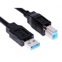 USB kabel (3.0), USB A M - USB 3.0 B (M), 1.8m, czarny