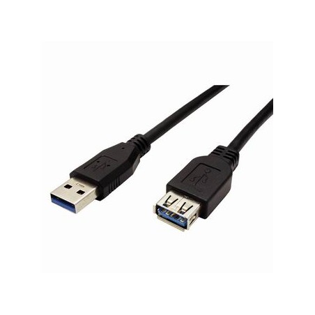 Przedłużacz USB (3.0), USB A M - USB A F, 1.8m, czarna