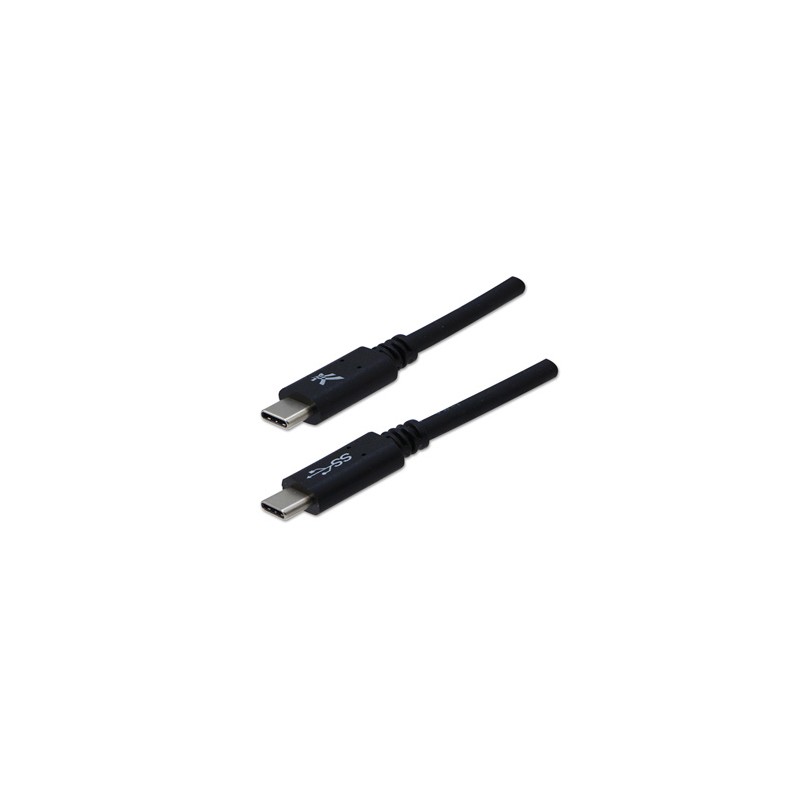 USB kabel (3.2 gen 1), USB C (M) - USB C (M), 2m, 5 Gb/s, 5V/3A, czarny, EOL