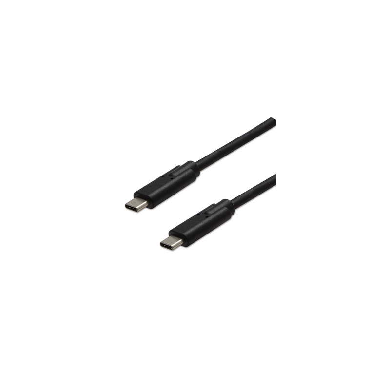 USB kabel (3.2 gen 2), USB C (M) - USB C (M), 1m, 10 Gb/s, 5V/3A, czarny, EOL
