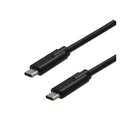 USB kabel (3.2 gen 2), USB C (M) - USB C (M), 1m, 10 Gb/s, 5V/3A, czarny, EOL