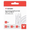 Verbatim kabel USB SoftTouch USB C (M) - USB C (M), 60W, 1.2m, Biały, box, 30274