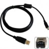 Logo USB kabel (2.0), USB A M - 8-pin M, 26726, 1.8m, czarny, MINOLTA, EOL