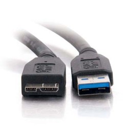 USB kabel (3.0), USB A M - USB micro A (M), 2m, czarny, EOL