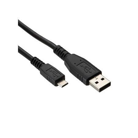 Logo USB kabel (2.0), USB A M - microUSB (M), 1.8m, czarny, blister